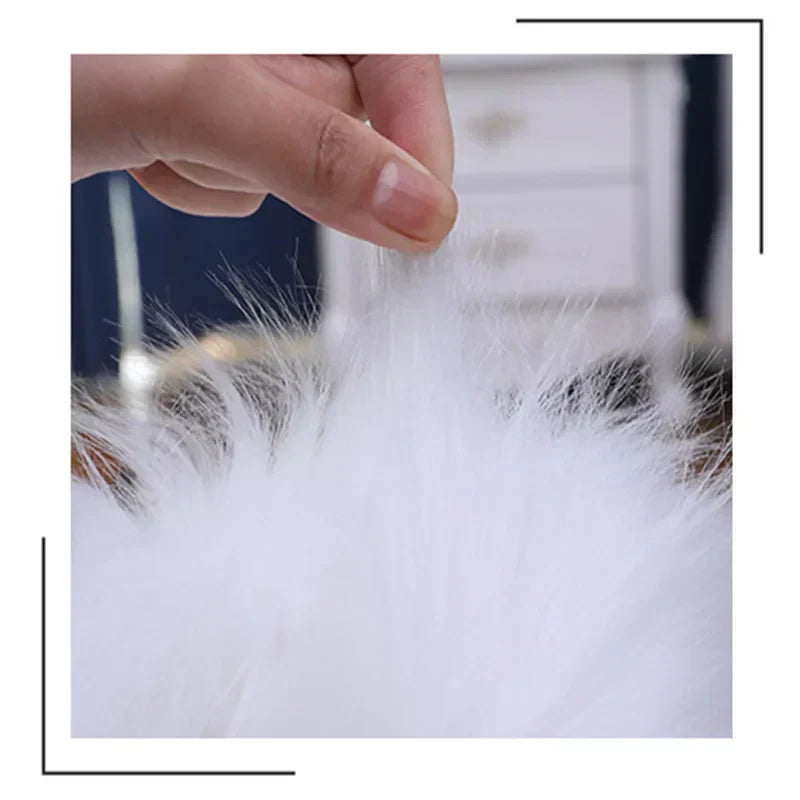 Tapis Shaggy En Cœur Sophrona vue de près