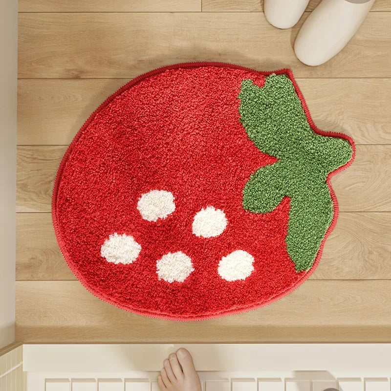 Tapis de Bain Absorbant Fraise