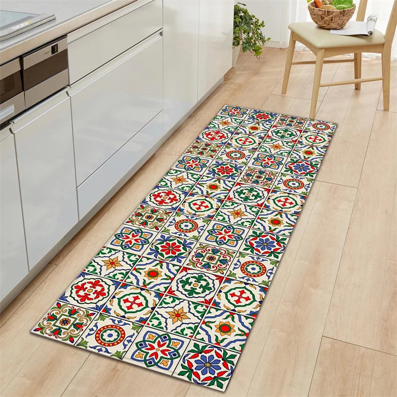 Tapis de Cuisine Carreaux de Ciment style 10
