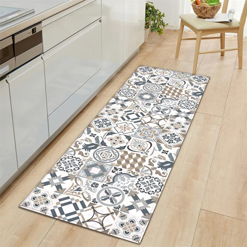 Tapis de Cuisine Carreaux de Ciment style 9