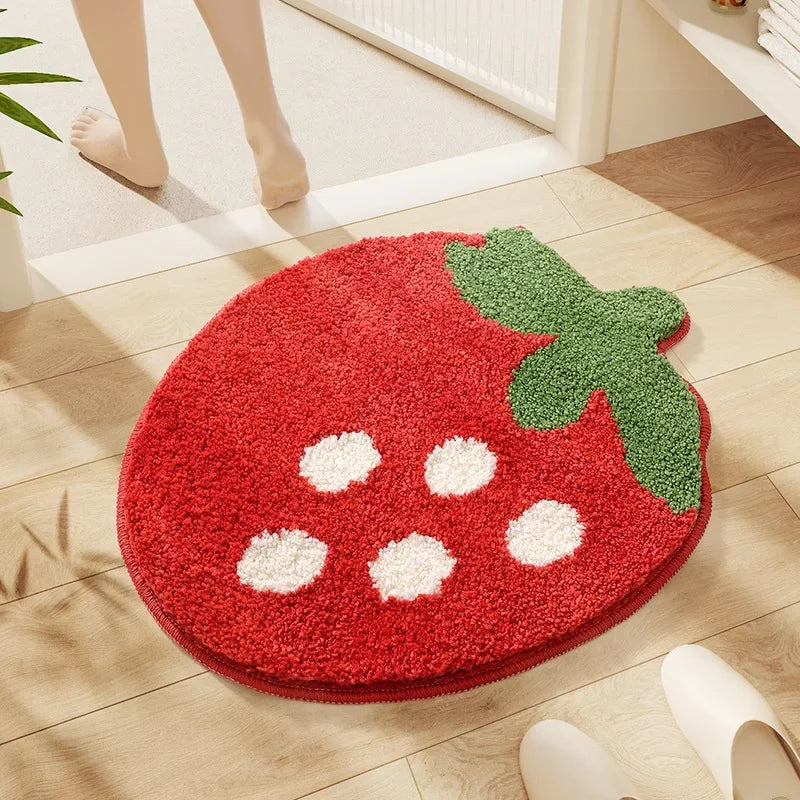 Tapis de Bain Absorbant Fraise