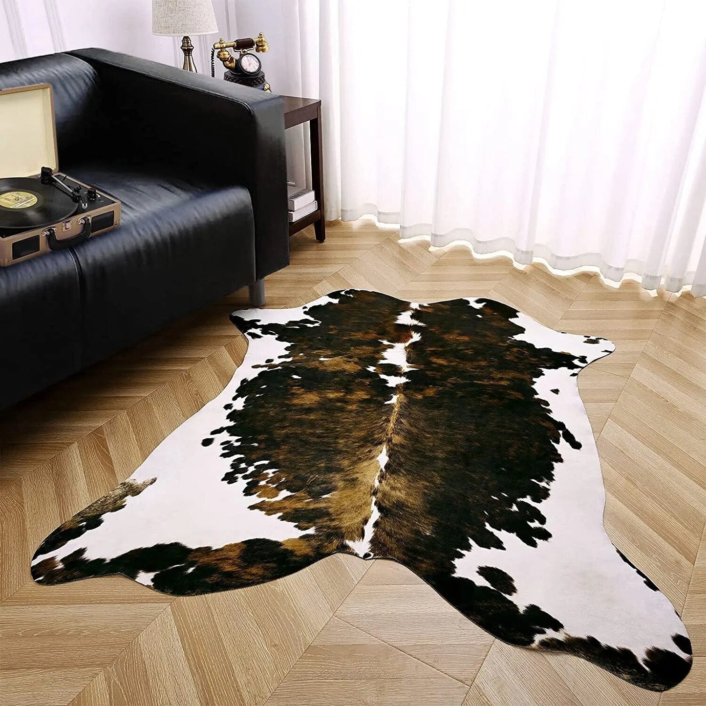 Tapis Peau de Vache Hunter style 2 lifestyle