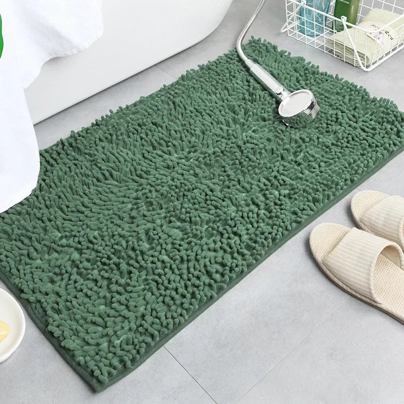 tapis de salle de bain vert