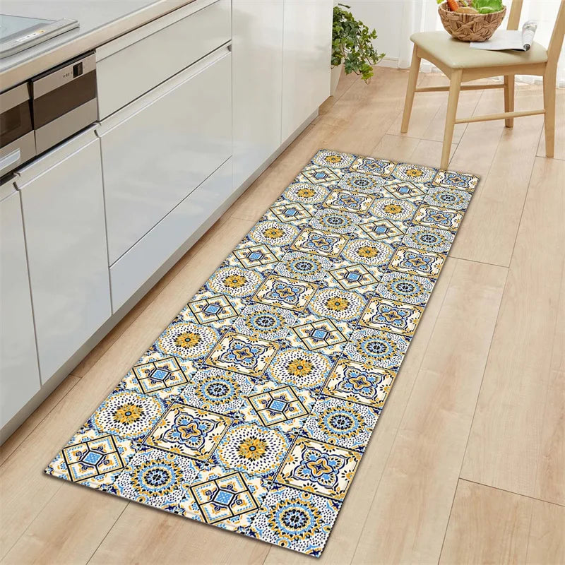Tapis de Cuisine Carreaux de Ciment style 8