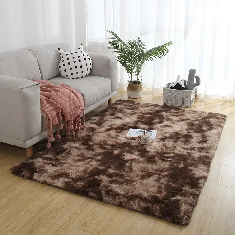 Tapis Shaggy Palerme Café Lifestyle