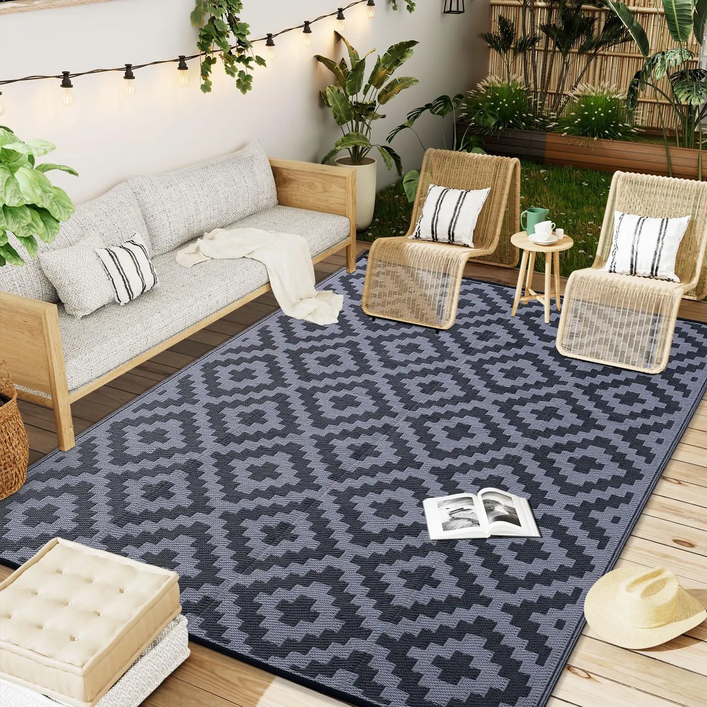 tapis impermeable evasion gris fonce