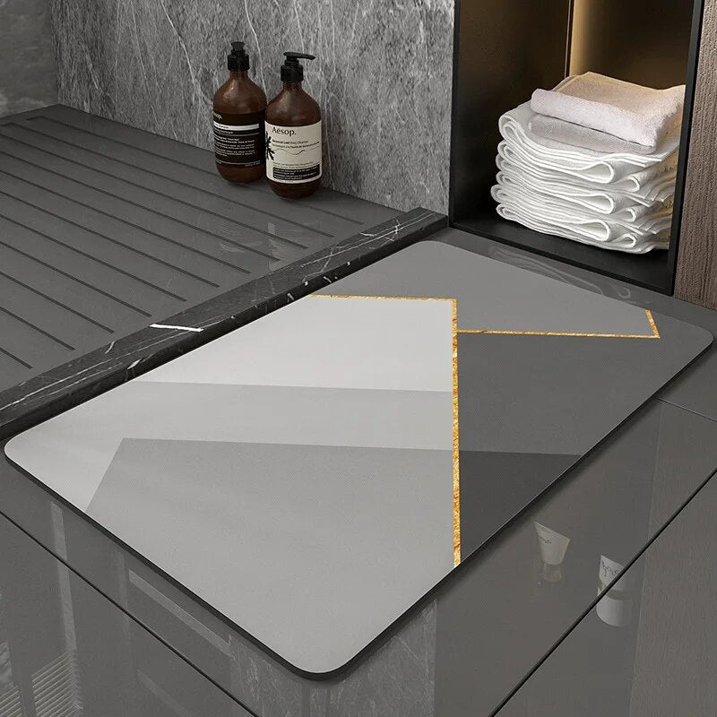Tapis De Bain Diatomite Salubra formes geométriques