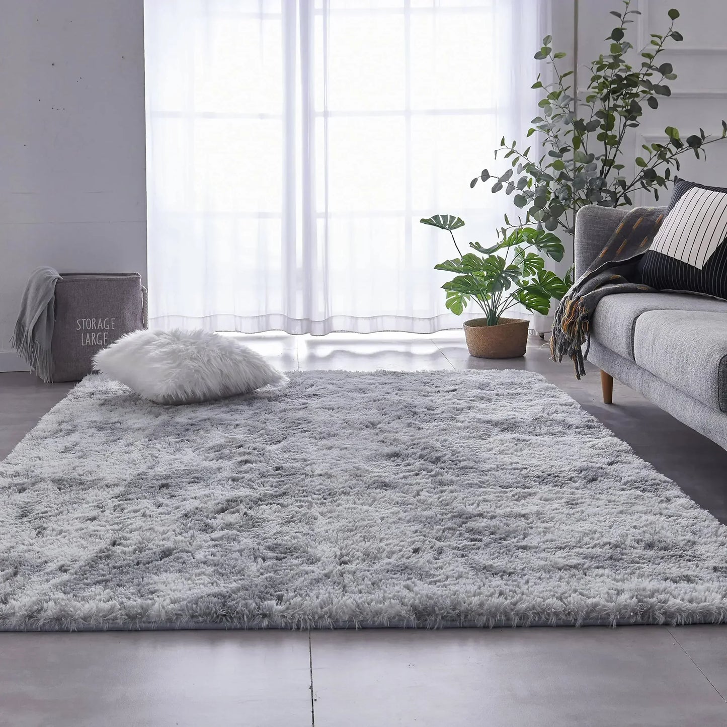 Tapis Shaggy Palerme Gris Lifestyle