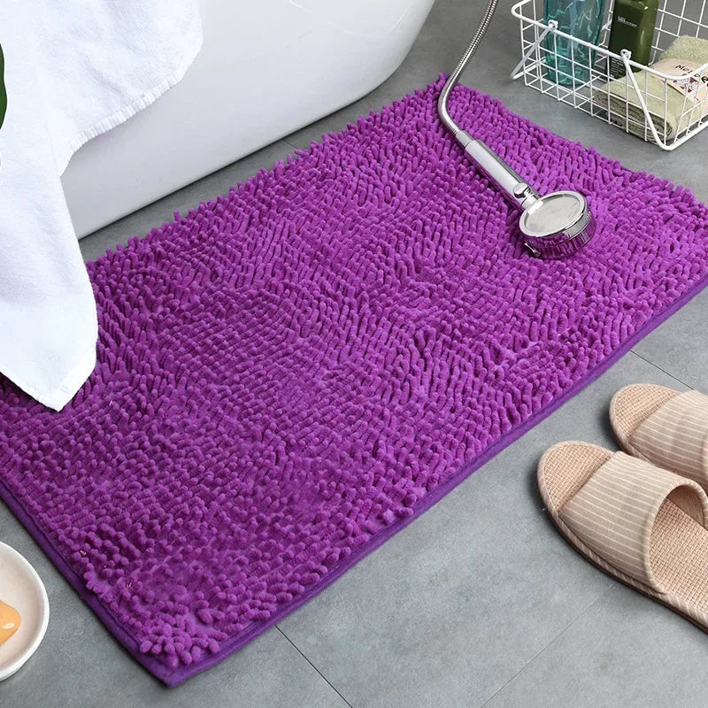 tapis de salle de bain violet