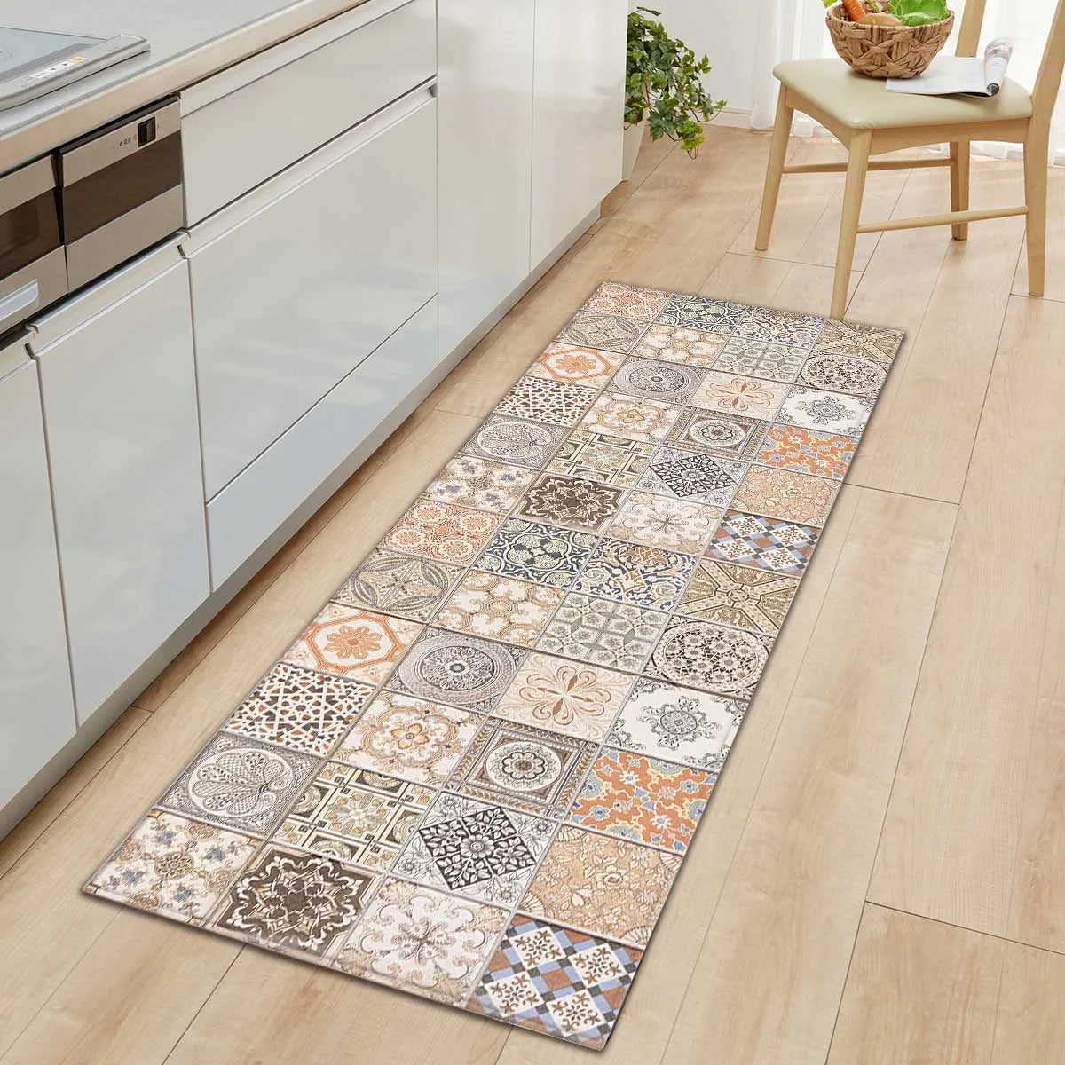 Tapis de Cuisine Carreaux de Ciment style 1