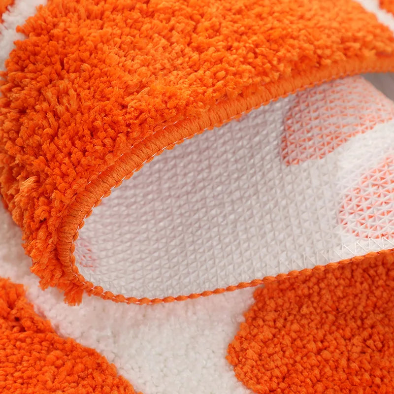 Tapis de Bain Absorbant Citron Orange