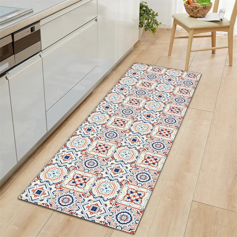 Tapis de Cuisine Carreaux de Ciment style 5