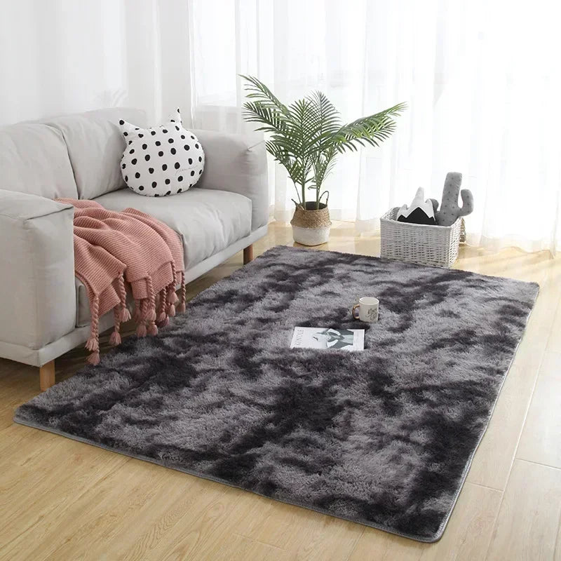 Tapis Shaggy Palerme Noir Lifestyle