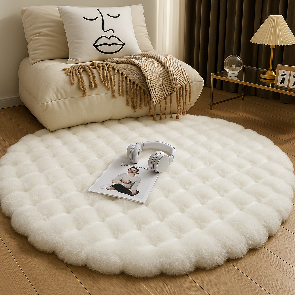 Tapis Cocooning Nest Blanc Lifestyle