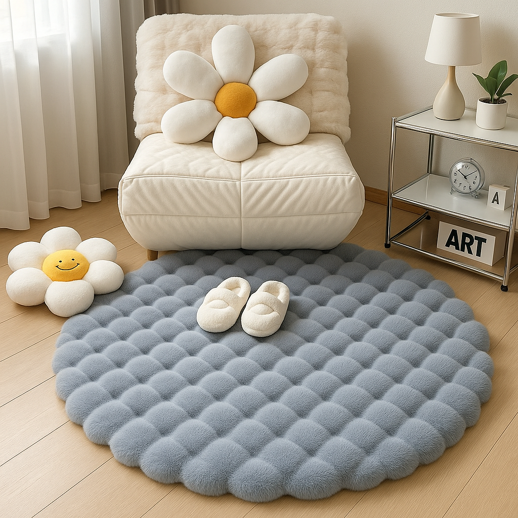 Tapis Cocooning Nest Bleu Lifestyle