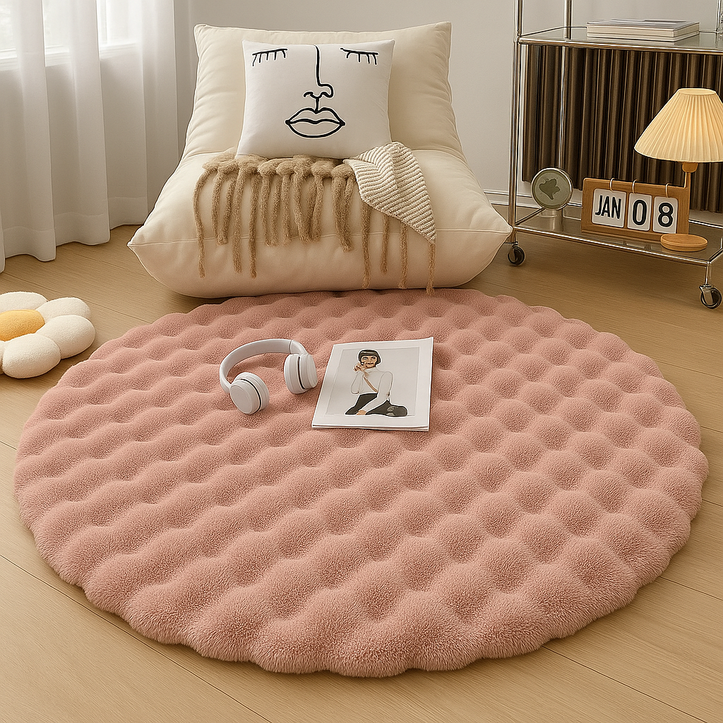 Tapis Cocooning Nest Rose Lifestyle