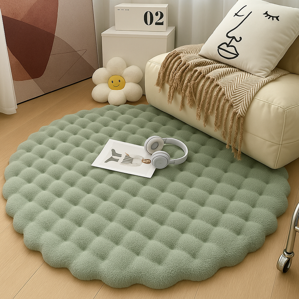 Tapis Cocooning Nest Vert Lifestyle
