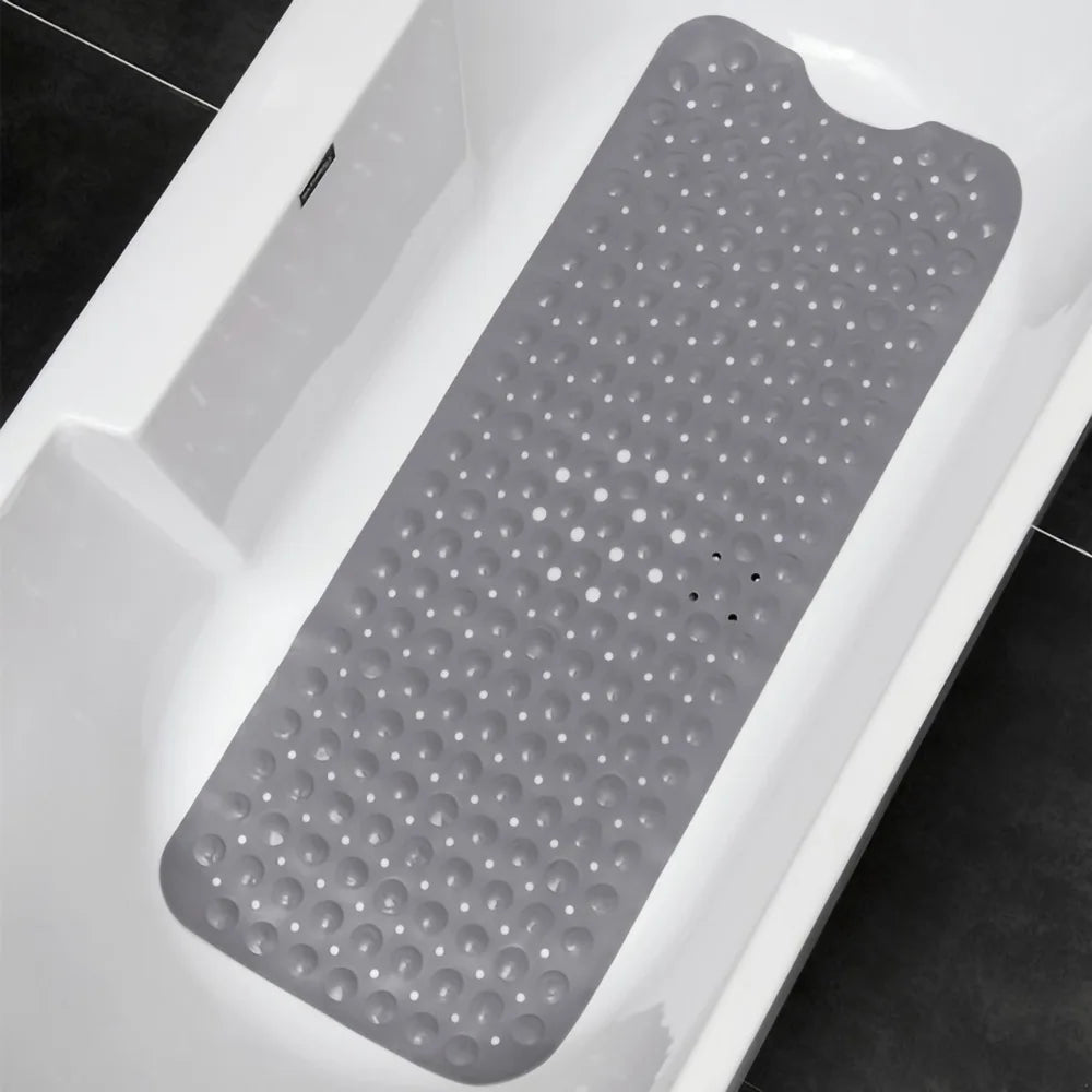 Tapis de Douche Antidérapant AquaSafe Gris Foncé