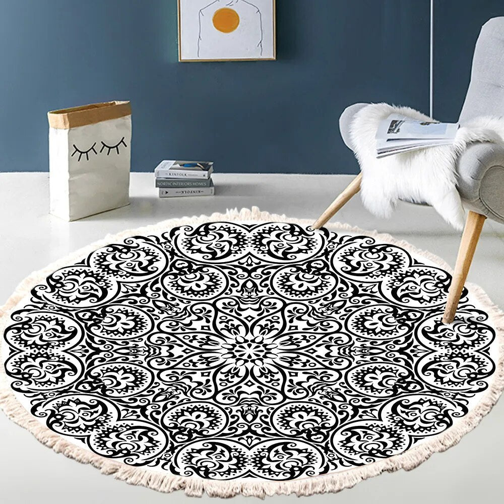 Tapis Rond Bohème style 17