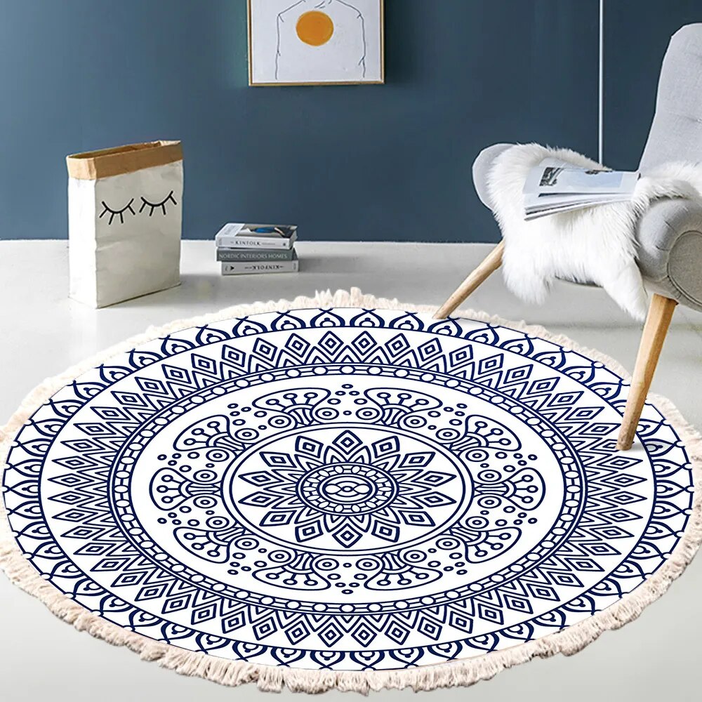 Tapis Rond Bohème style 6