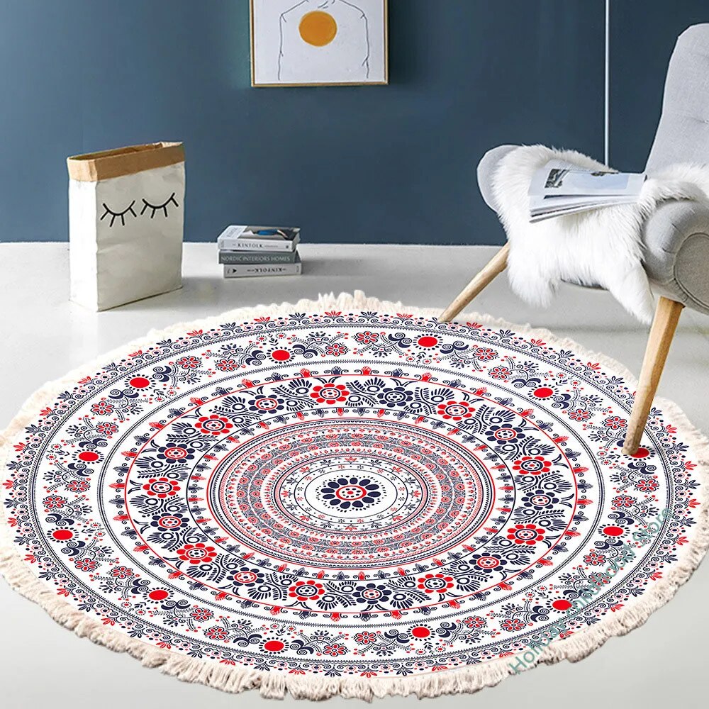 Tapis Rond Bohème style 5