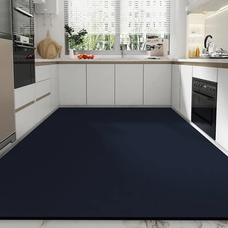 Tapis De Cuisine devant d'évier bleu marine