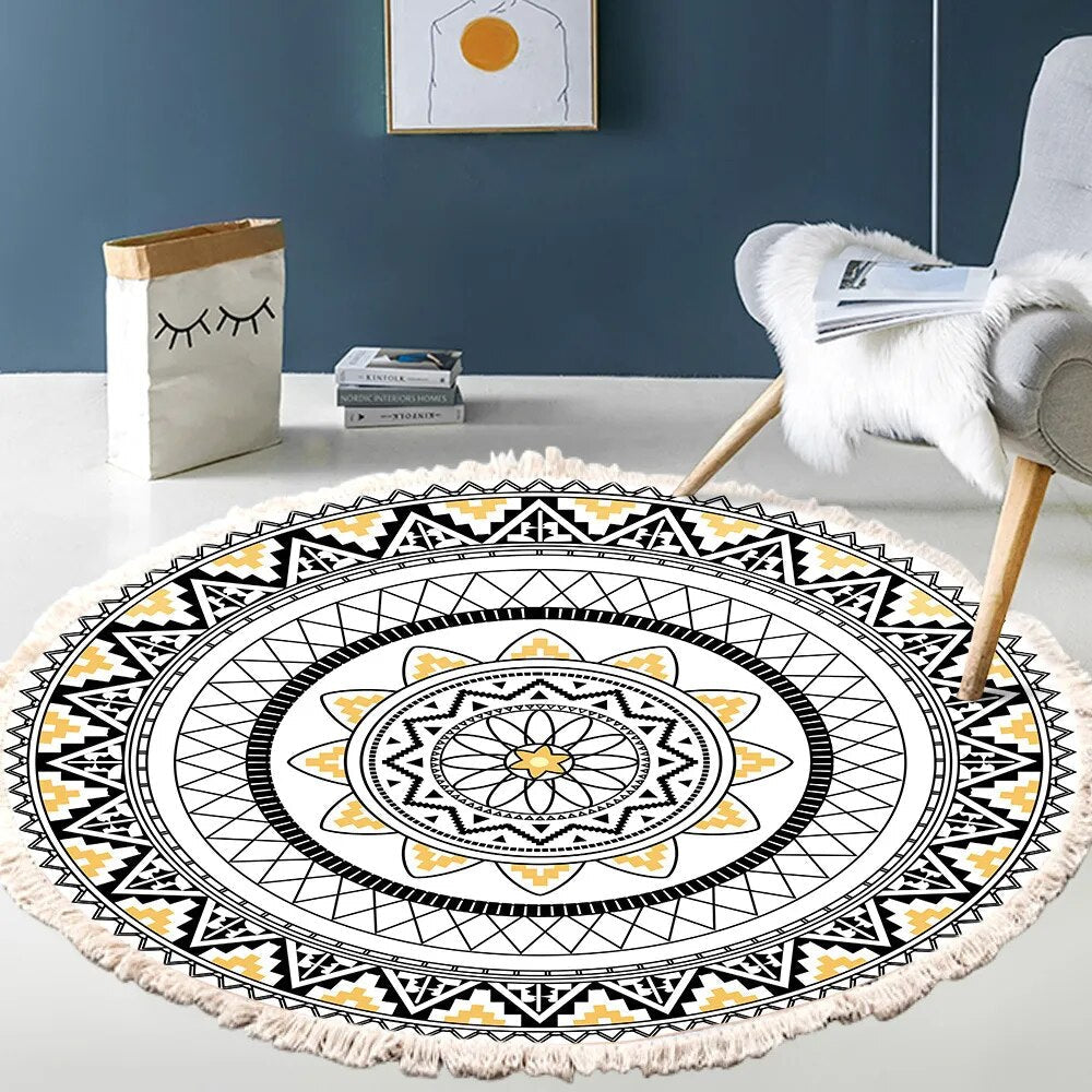 Tapis Rond Bohème style 19