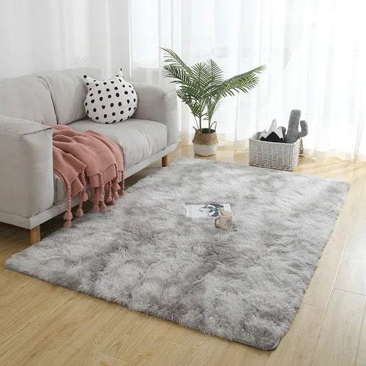 Tapis Shaggy gris clair