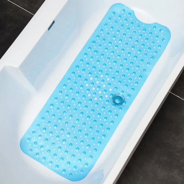 Tapis de Douche Antidérapant AquaSafe Cyan