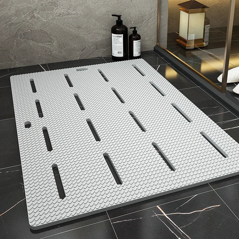 Tapis de Douche Antidérapant Serenis Gris