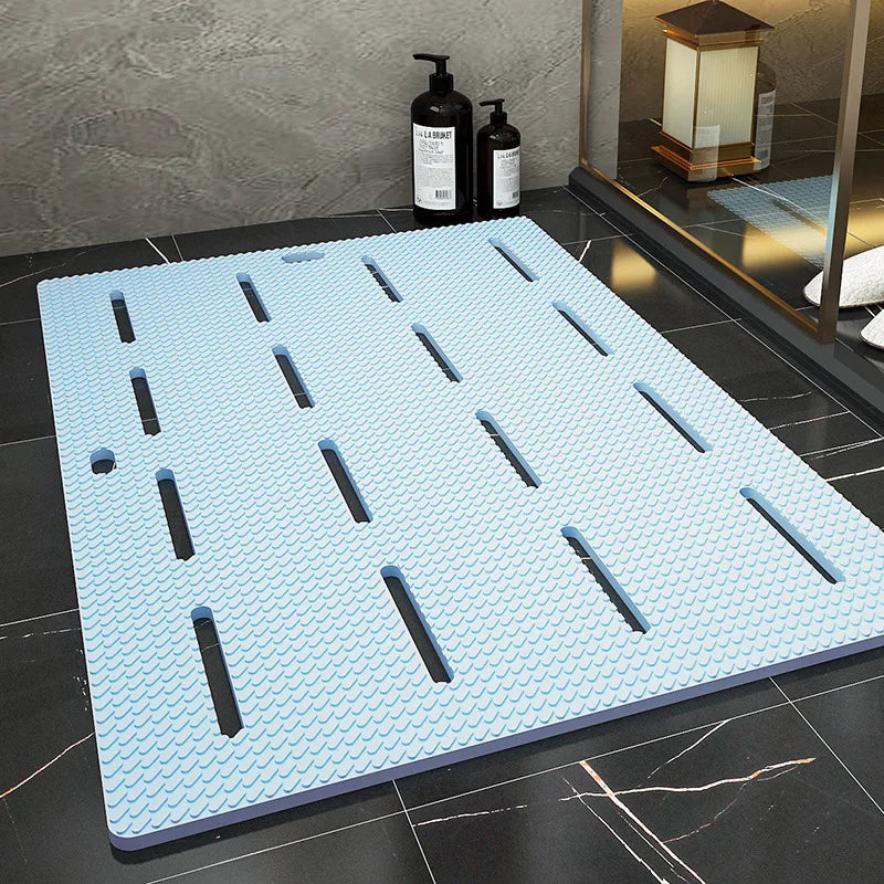 Tapis de Douche Antidérapant Serenis Bleu Clair