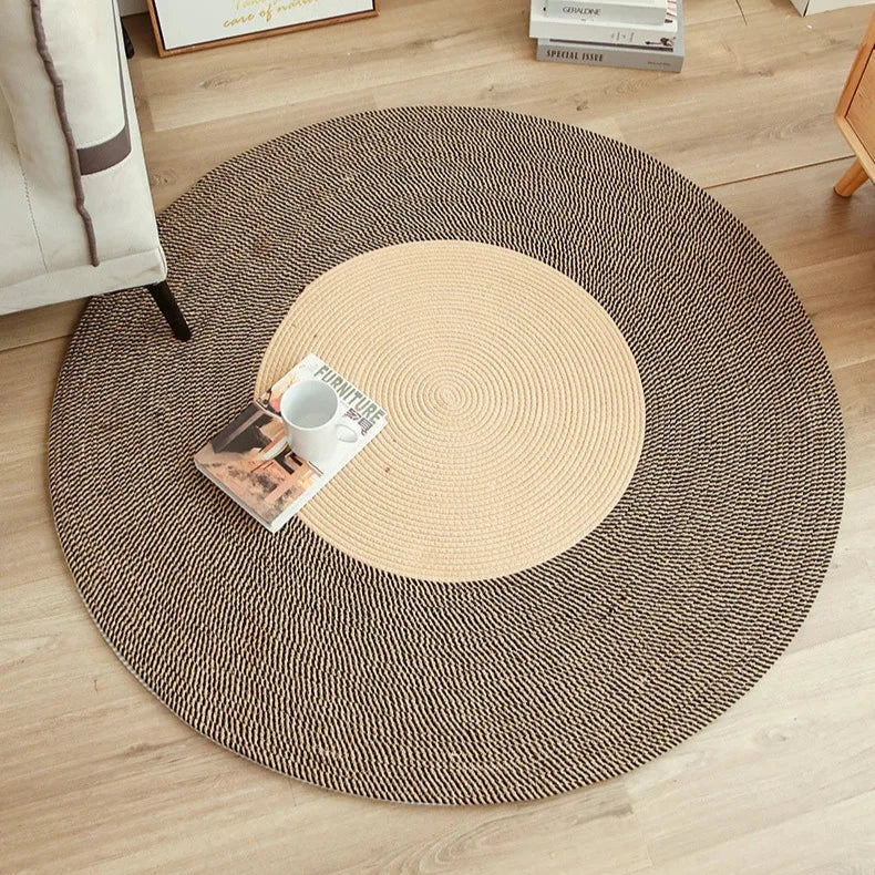 Tapis Rond Jute Harmonie style 1