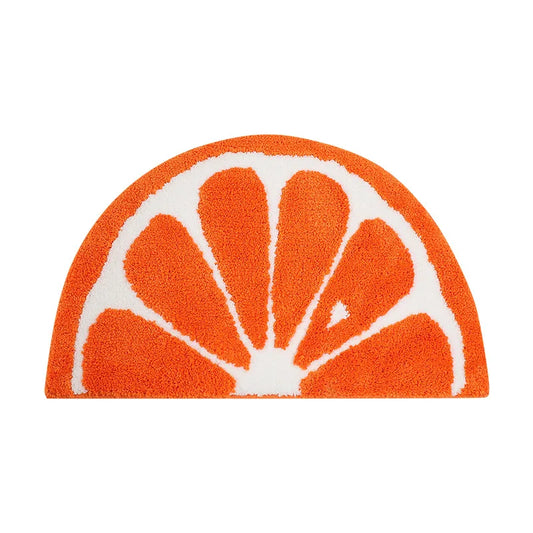 Tapis de Bain Absorbant Citron Orange