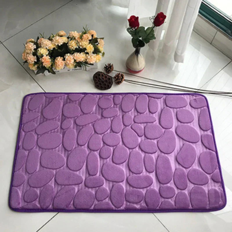 tapis de bain Galet violet