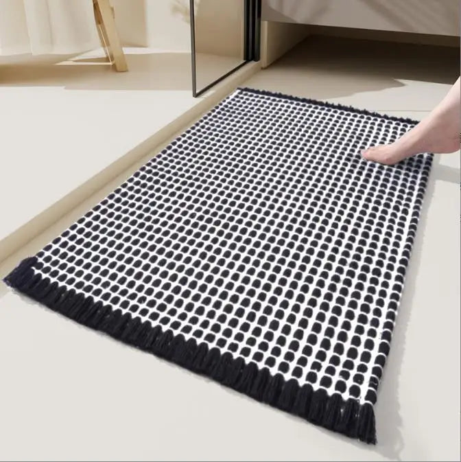 tapis de cuisine noir