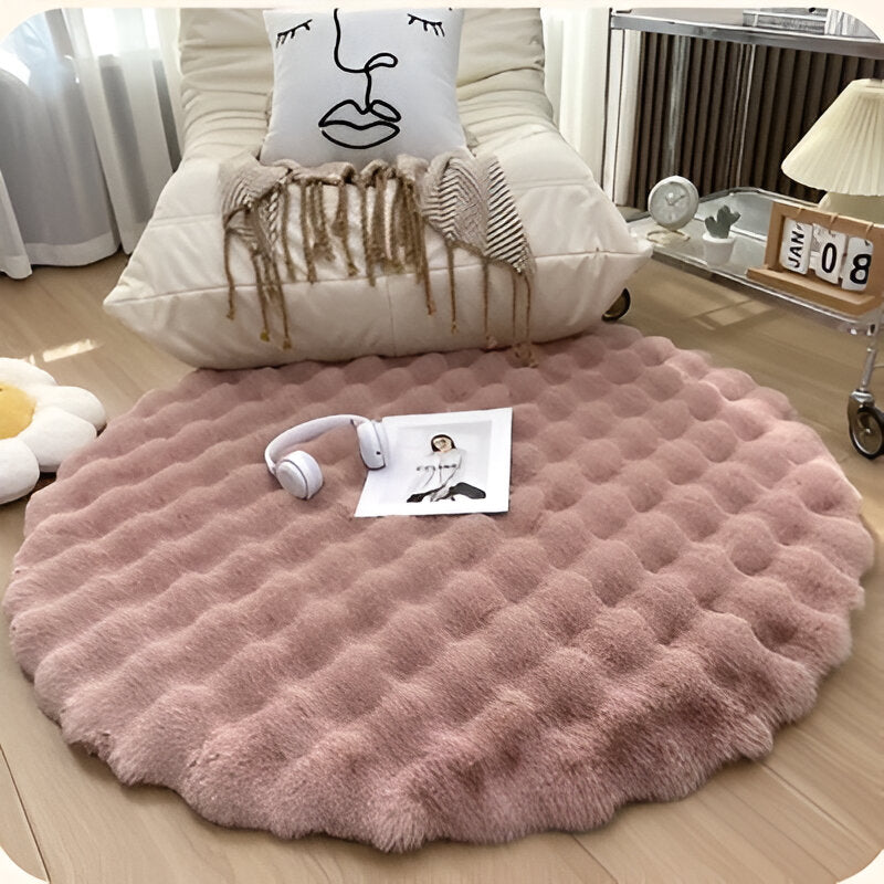 Tapis Cocooning Nest rose